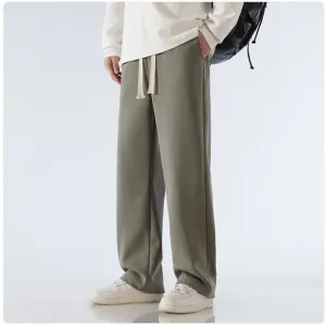 Men's Relaxed Wide-Leg Sports Trousers – Casual & Breathable