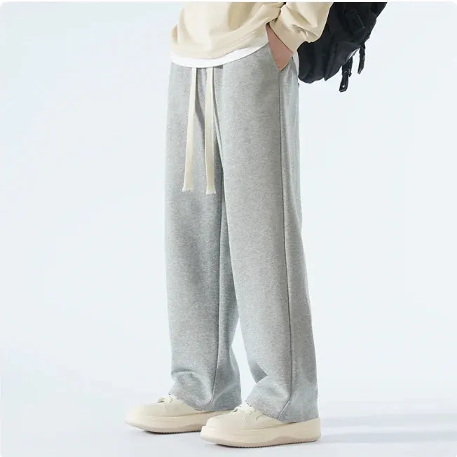 Men's Relaxed Wide-Leg Sports Trousers – Casual & Breathable