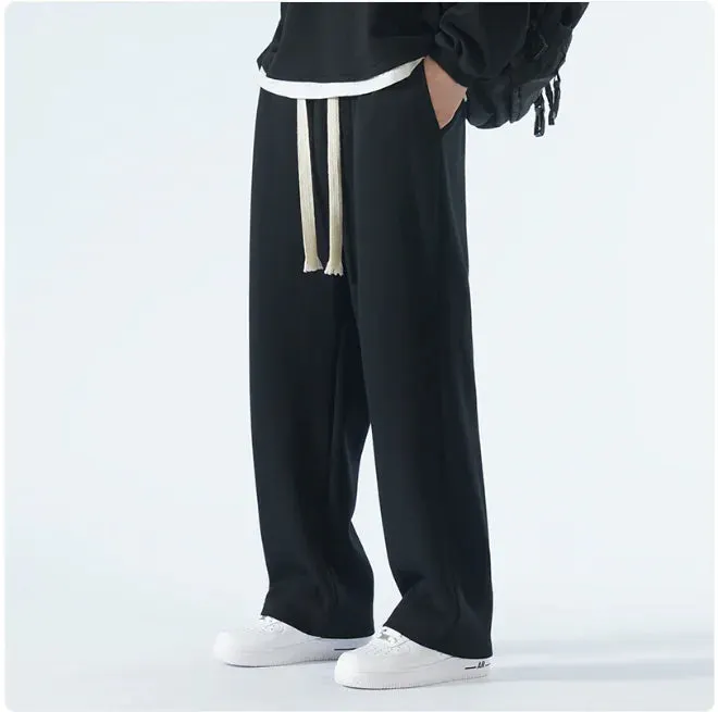 Men's Relaxed Wide-Leg Sports Trousers – Casual & Breathable