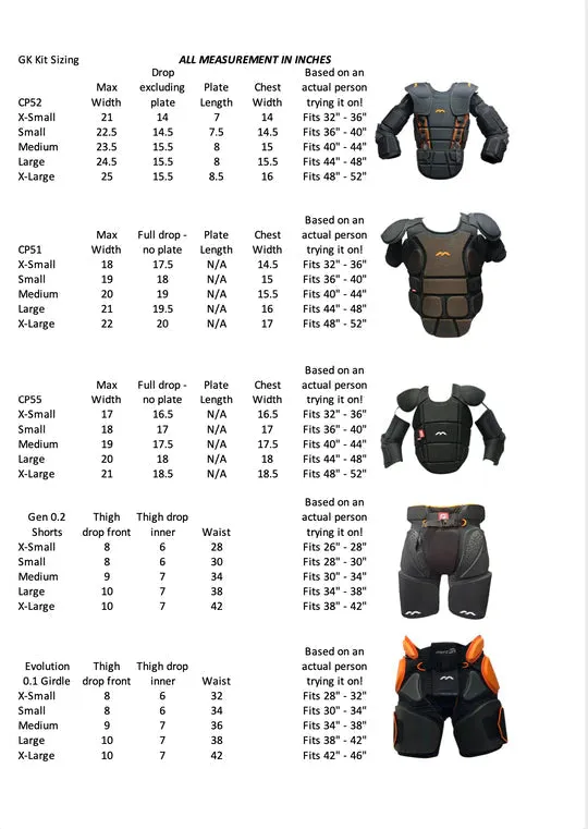 Mercian Evolution Pro Body Armour Black/Red
