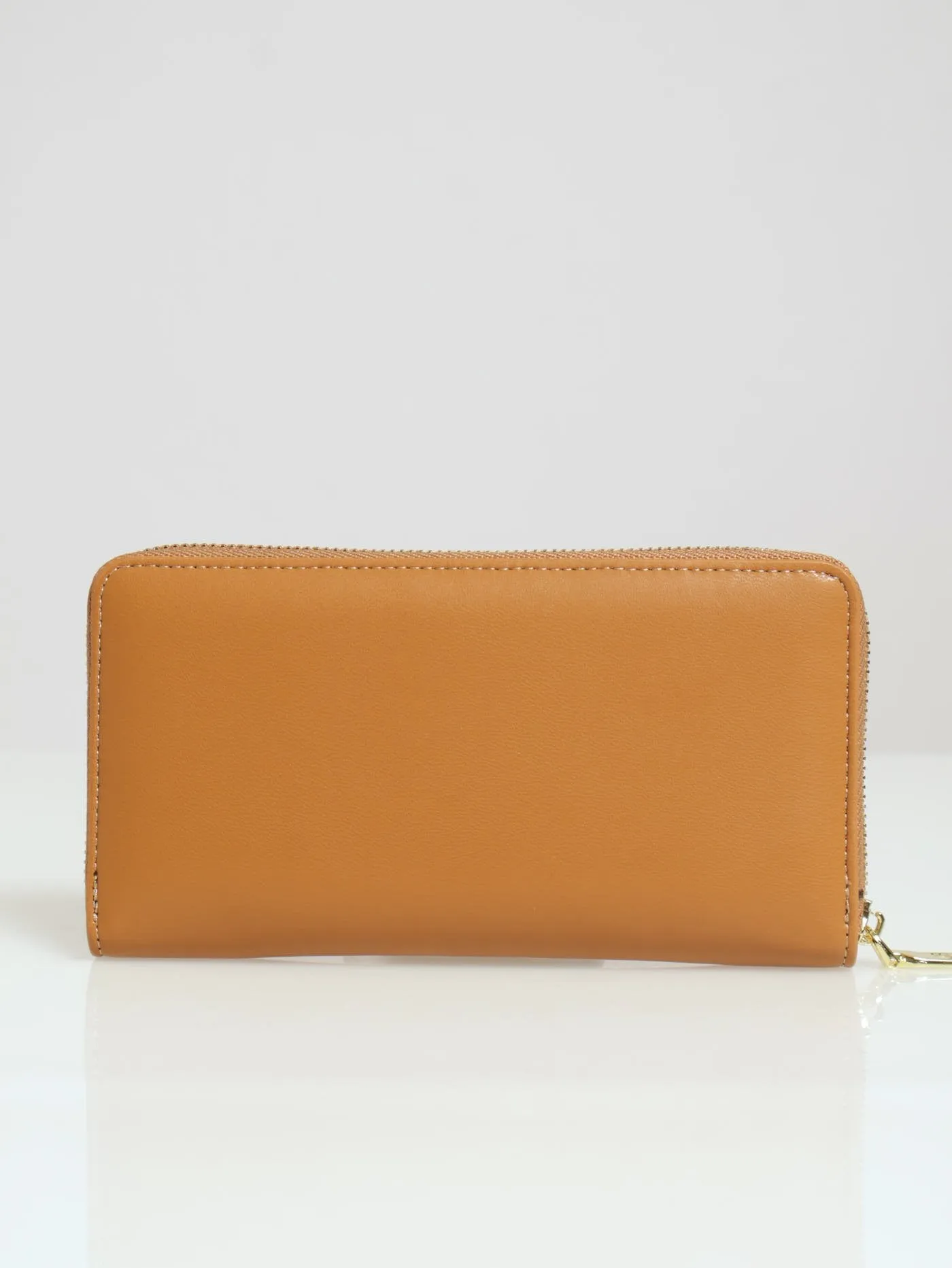 Meryl Smooth Zip Around Purse - Tan