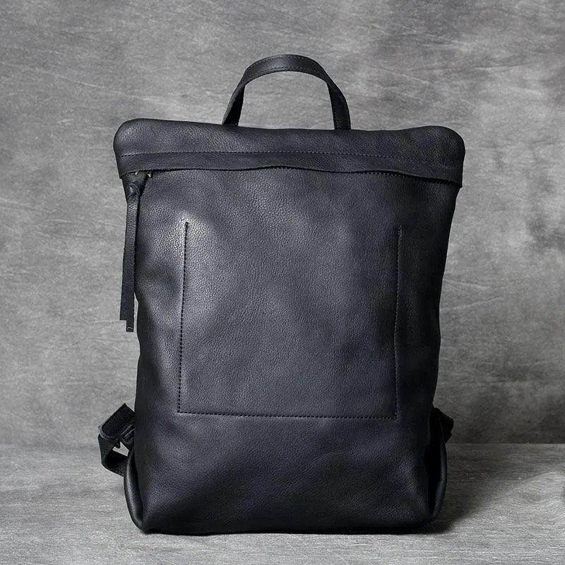 Minimalist Leather Backpack for Men