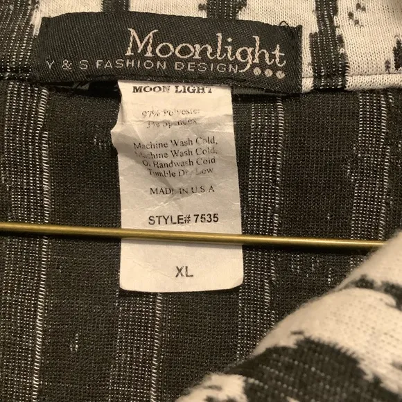 Moonlight Y&amp;S Fashion Design, Cardigan Size XL Preowned