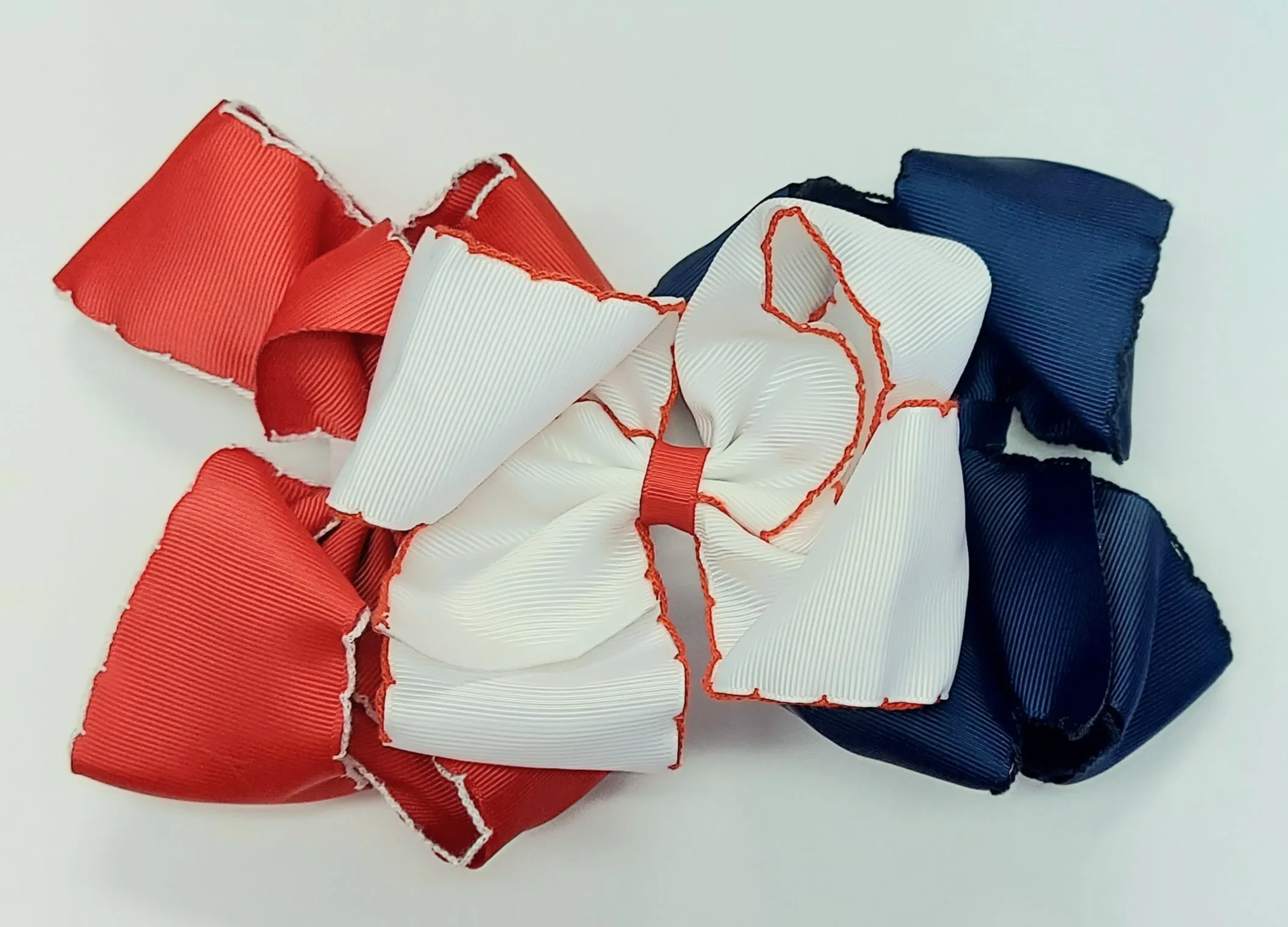 Moonstitch Edging Grosgrain Hairbows