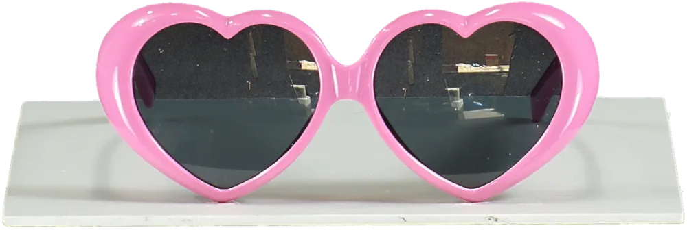 Moschino Pink Heart Shaped logo Arm Sunglasses