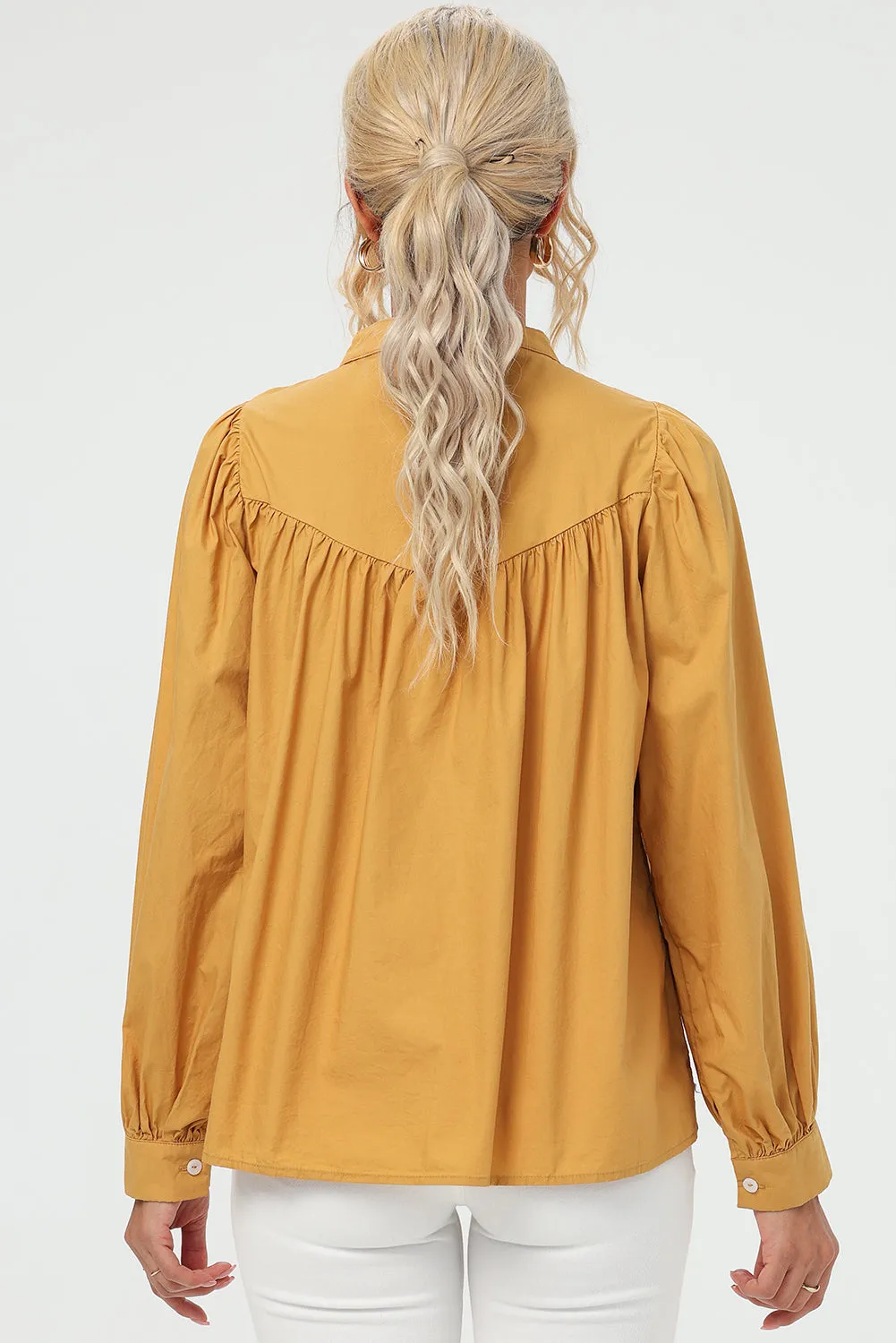 Mustard Seed Ruched Blouse