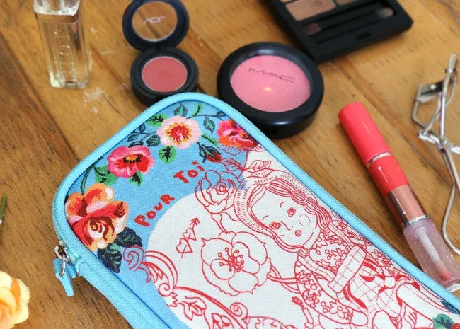 Nathalie Lete Double Sided Pouch - Rabbit
