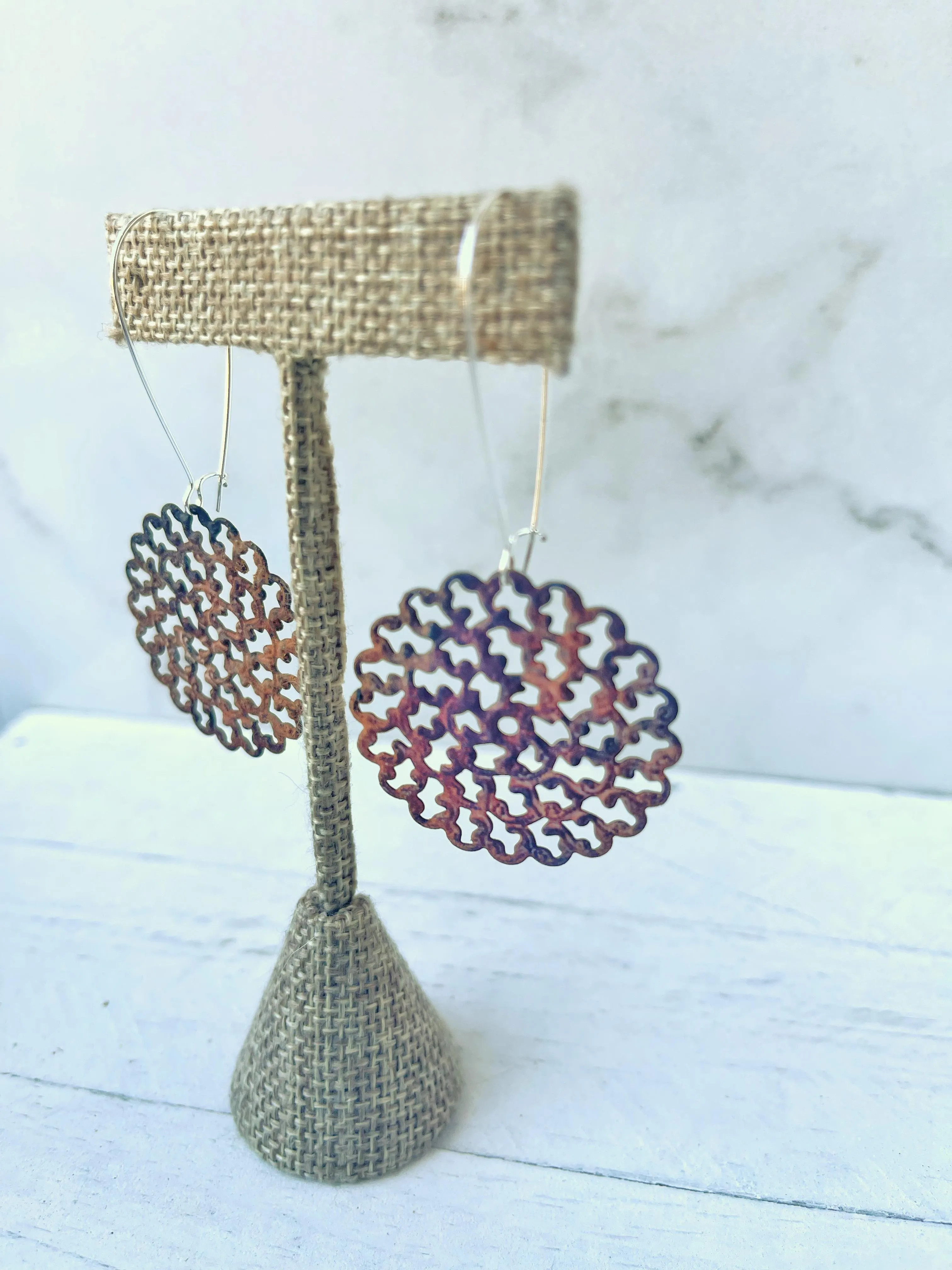 Near The Hamper Is Not In The Hamper Earrings - Rust
