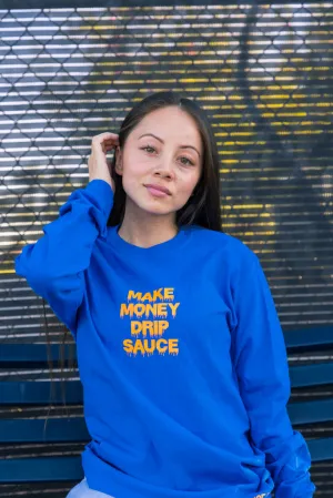 Neon Orange MMDS | Blue Long Sleeve Tee