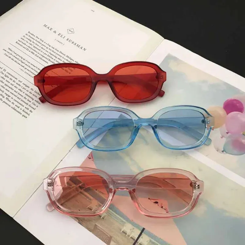 New Fashion Vintage Oval Mirror Sunglasses for Women