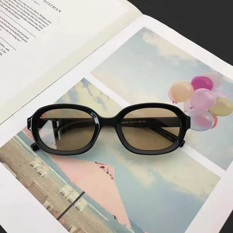 New Fashion Vintage Oval Mirror Sunglasses for Women
