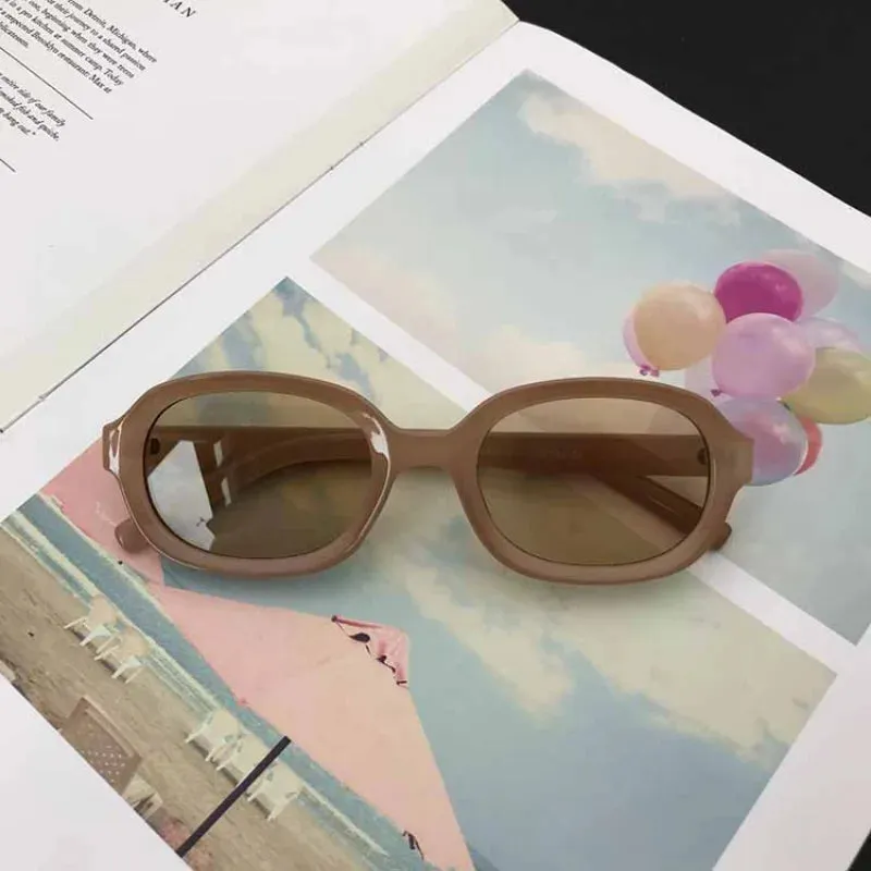 New Fashion Vintage Oval Mirror Sunglasses for Women