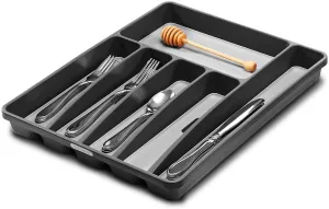 New Madesmart Housewares Silverware Tray, Granite, 6-Compartment!