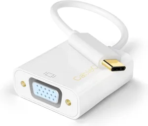NEW USB C to VGA Adapter, CableCreation USB 3.1 Type C to VGA Converter 1080P Compatible with Thunderbolt 3/4, MacBook Pro/Air 2020/2019/2018, iPad Pro 2020/2018, Surface Pro, XPS, Galaxy S22/ S20