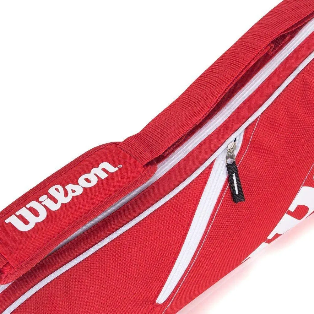 New with tags! Wilson Advantage Team Triple Bag - Red/White! Carry your best racquets in style with the Advantage 3 pack bag