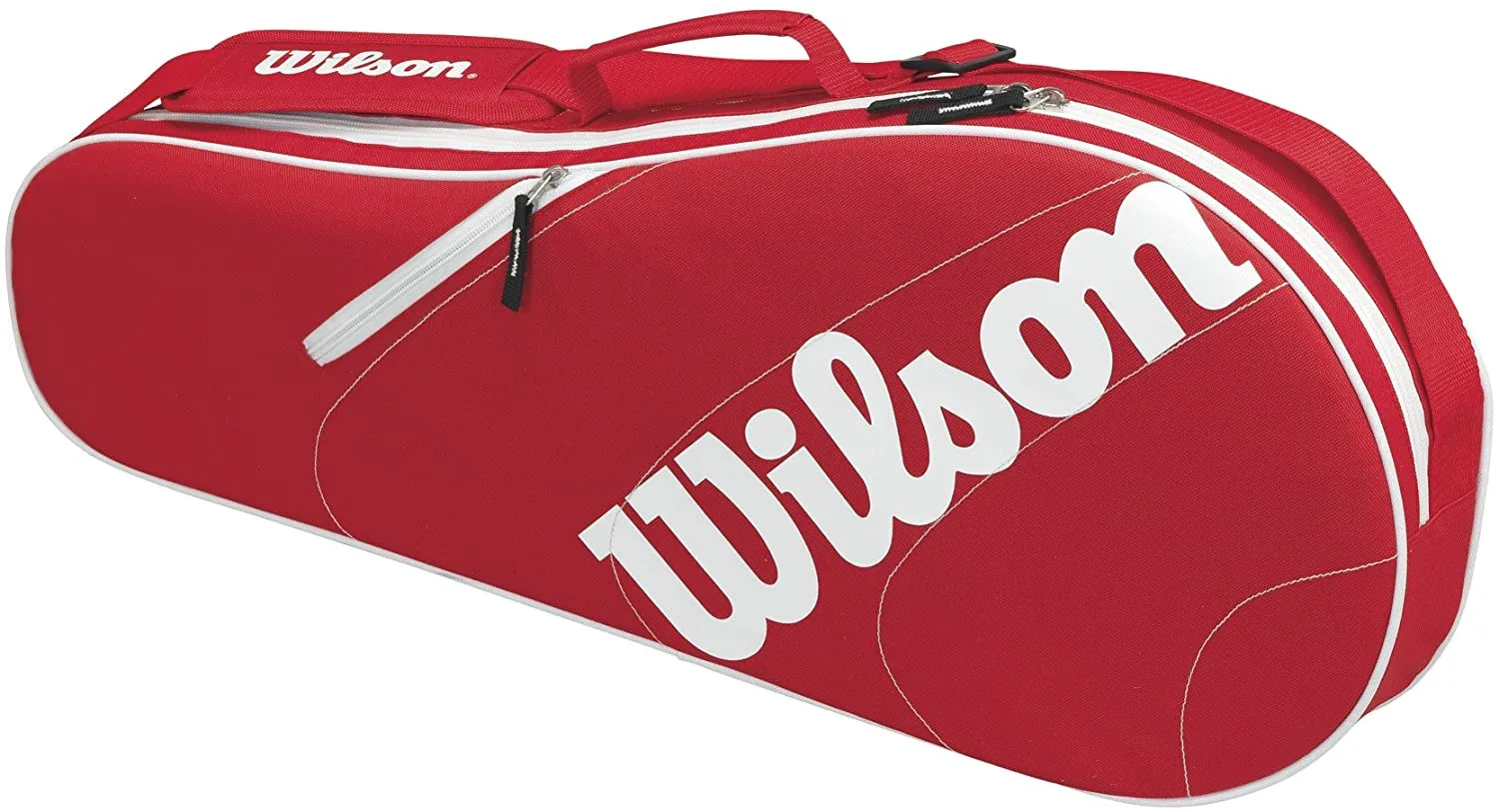 New with tags! Wilson Advantage Team Triple Bag - Red/White! Carry your best racquets in style with the Advantage 3 pack bag
