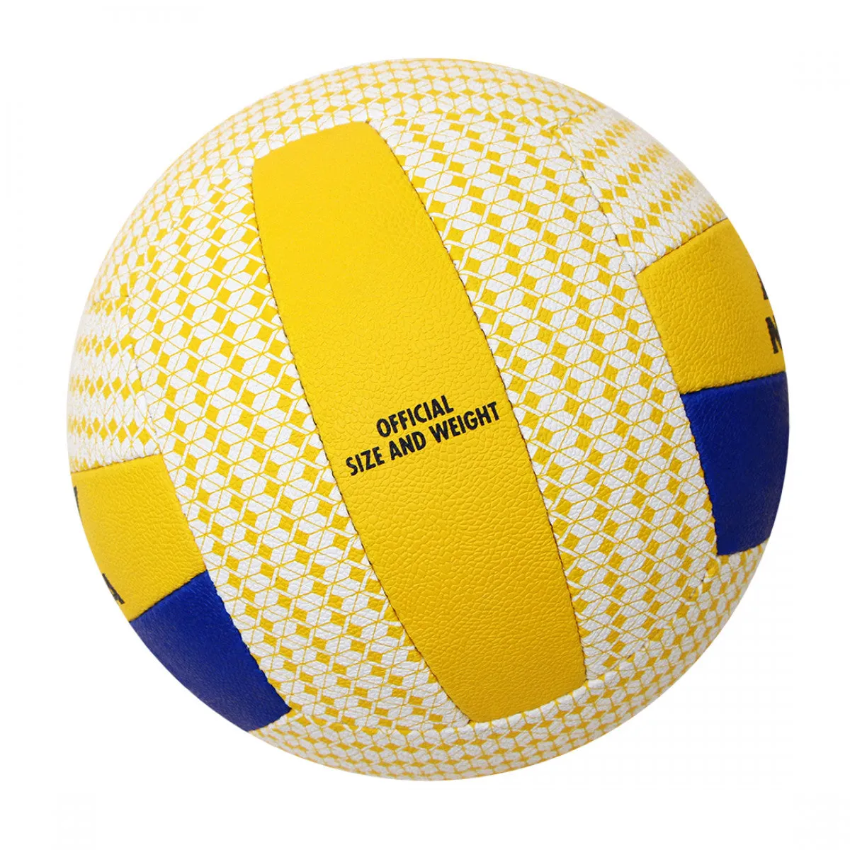 NIVIA Hi-Grip Volleyball Size – 4 (White / Yellow / Blue)