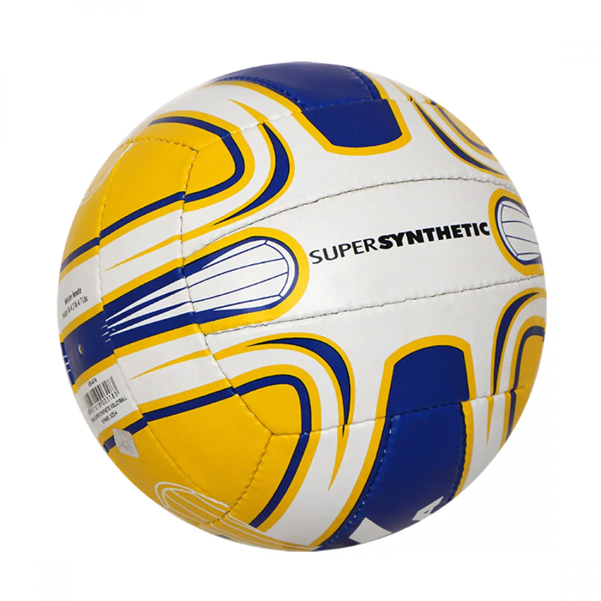 NIVIA Super Synthetic Volleyball Size – 4 (White / Yellow / Blue)