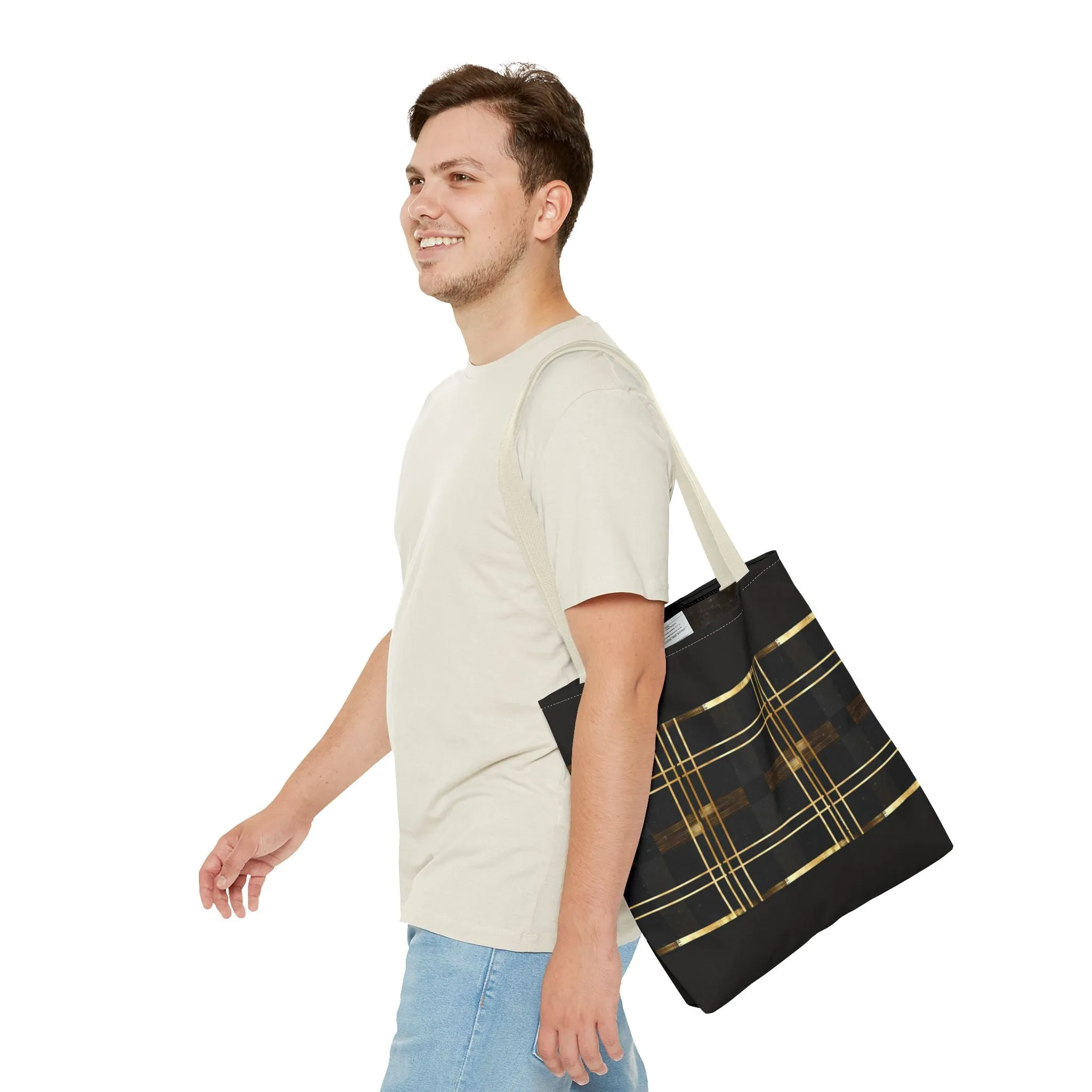 Noir & Gold Glam Tote Bag (AOP)