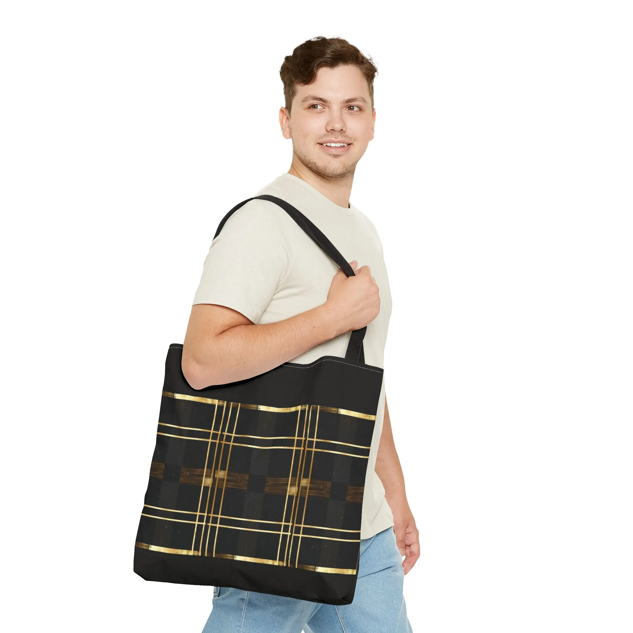 Noir & Gold Glam Tote Bag (AOP)