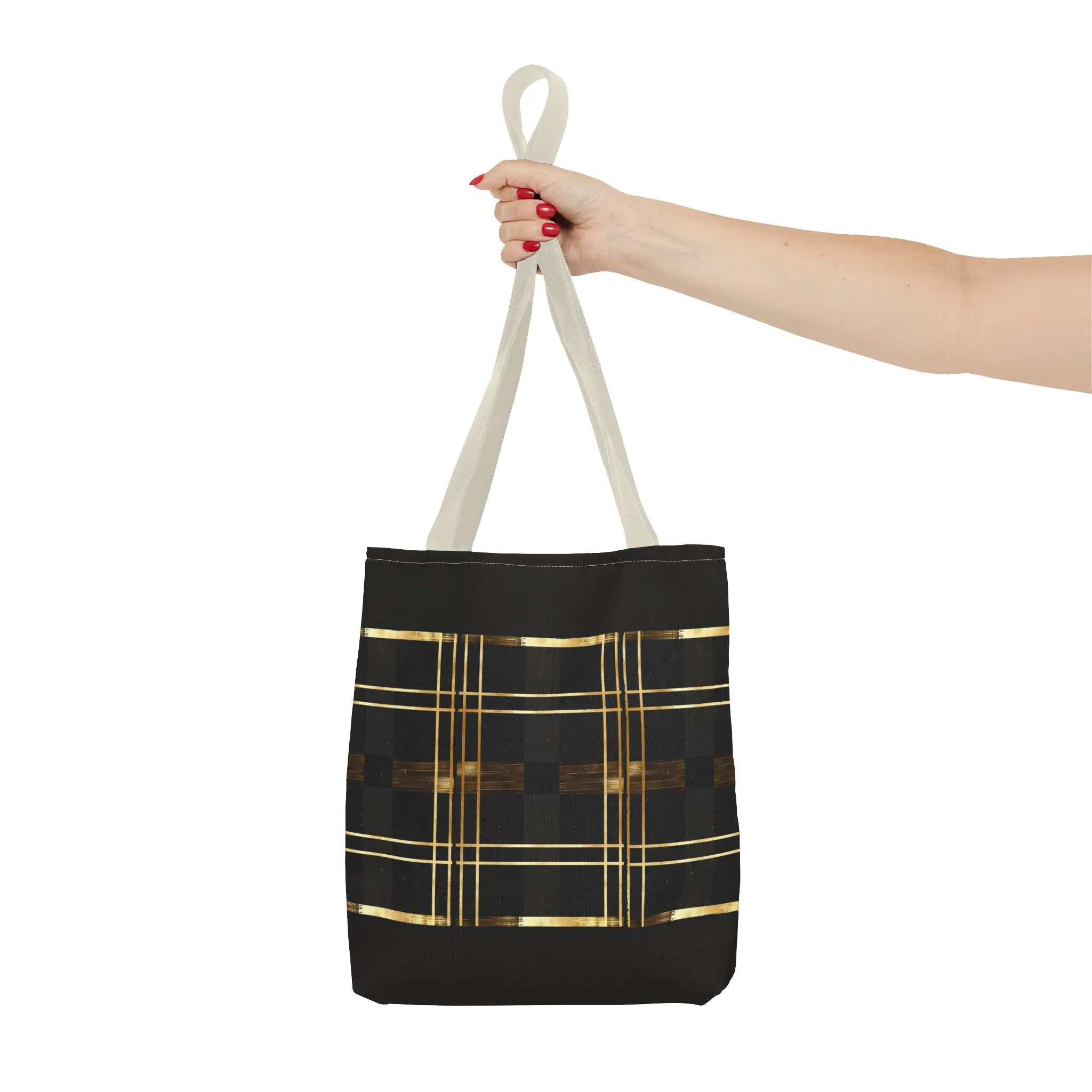 Noir & Gold Glam Tote Bag (AOP)