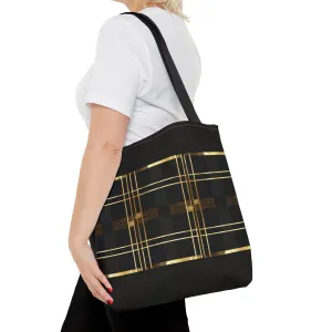 Noir & Gold Glam Tote Bag (AOP)