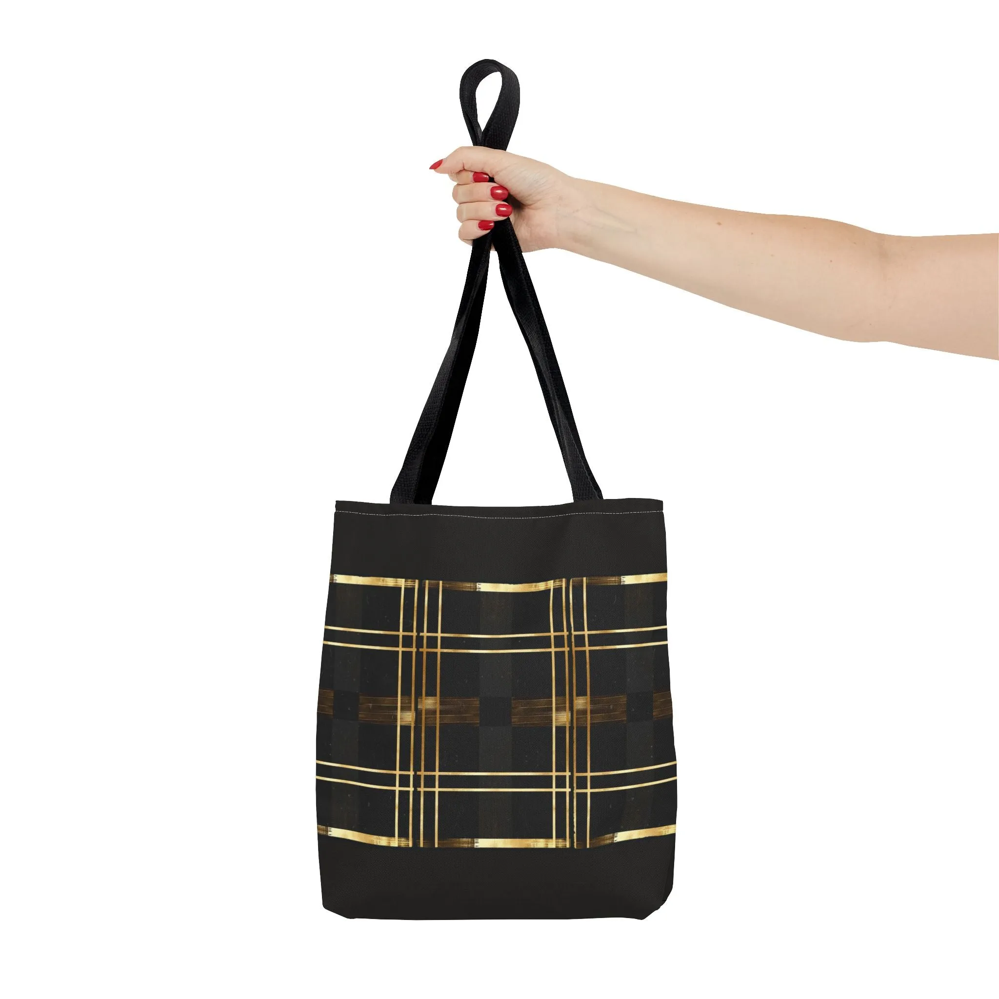 Noir & Gold Glam Tote Bag (AOP)