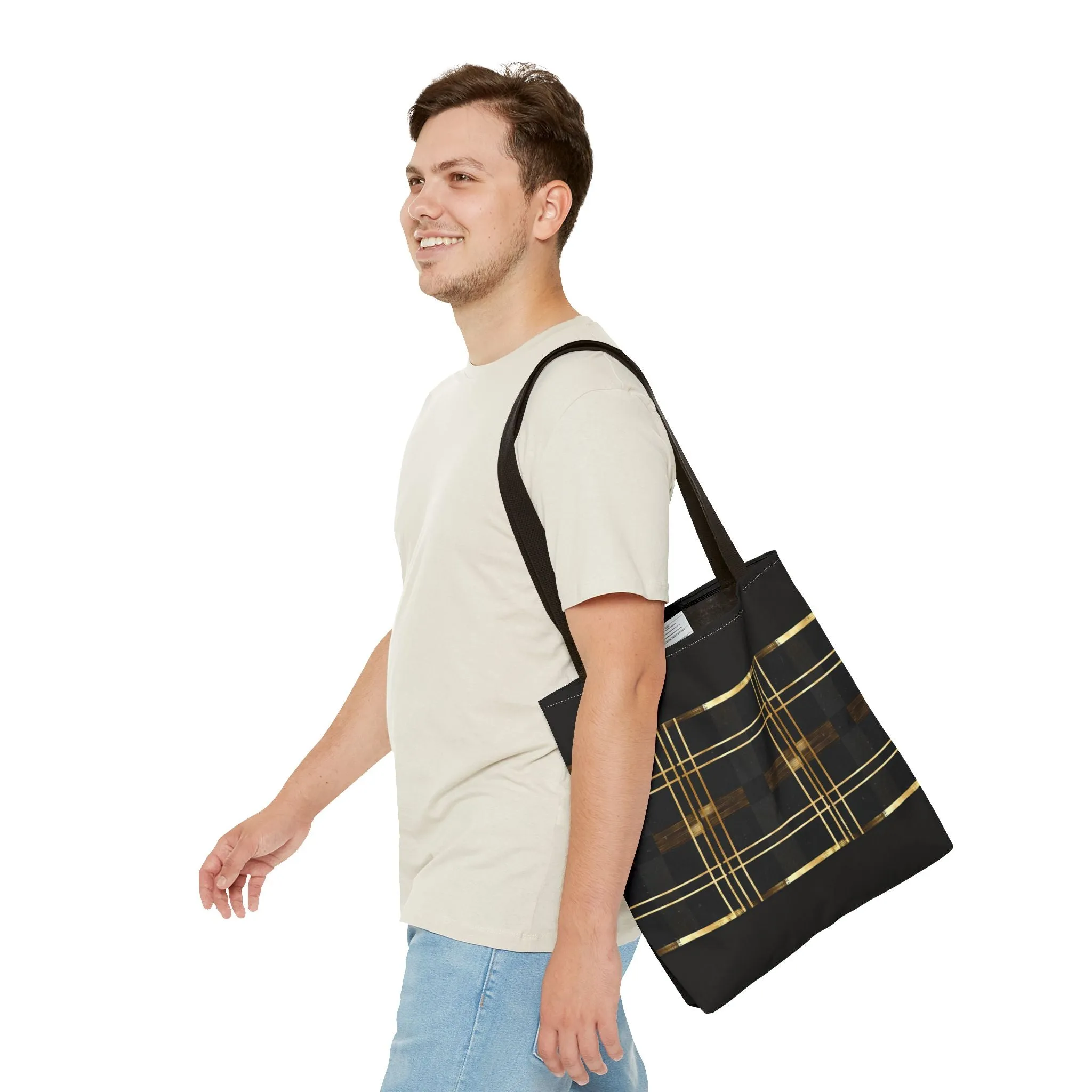 Noir & Gold Glam Tote Bag (AOP)