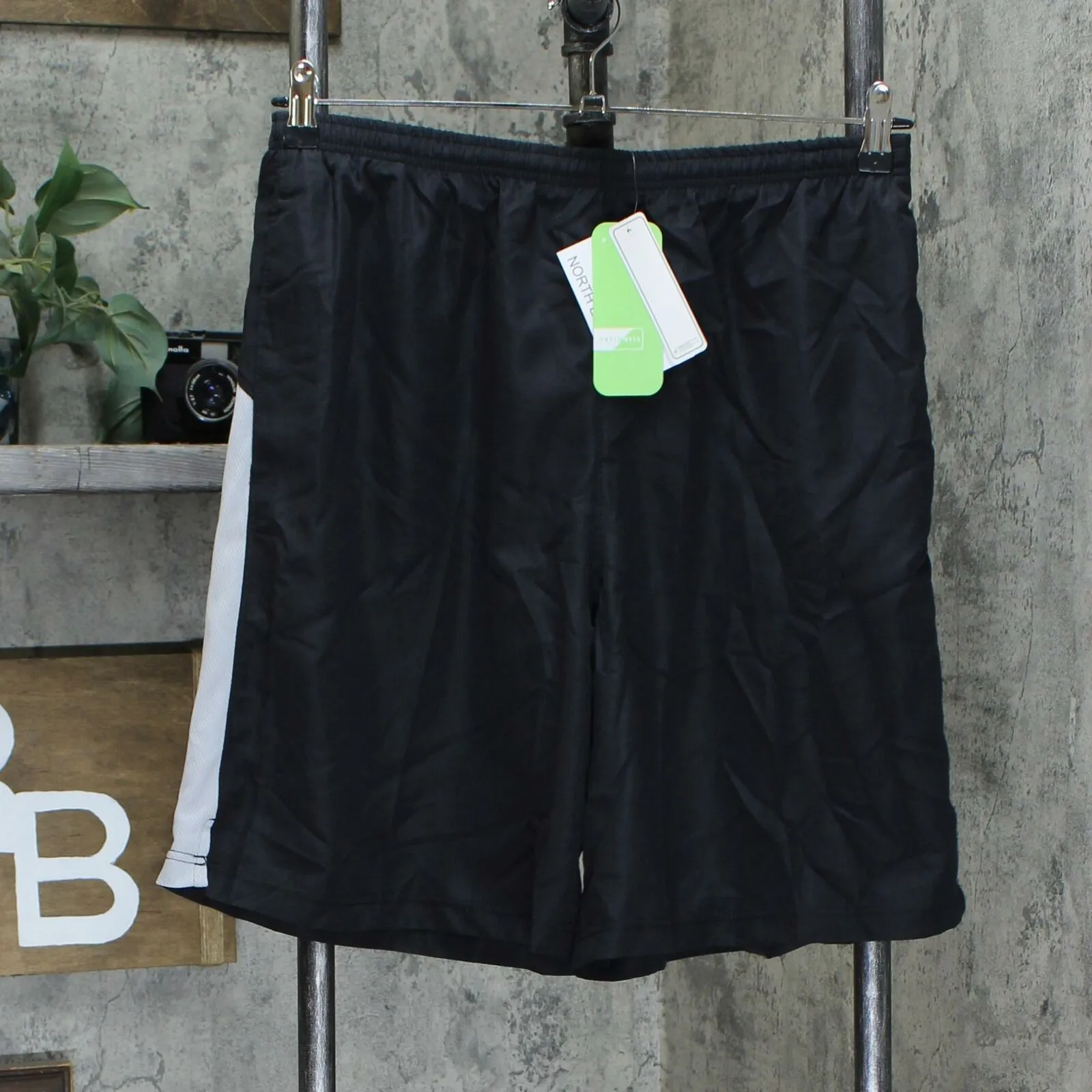 North End Men's Atheltic Shorts Black Large