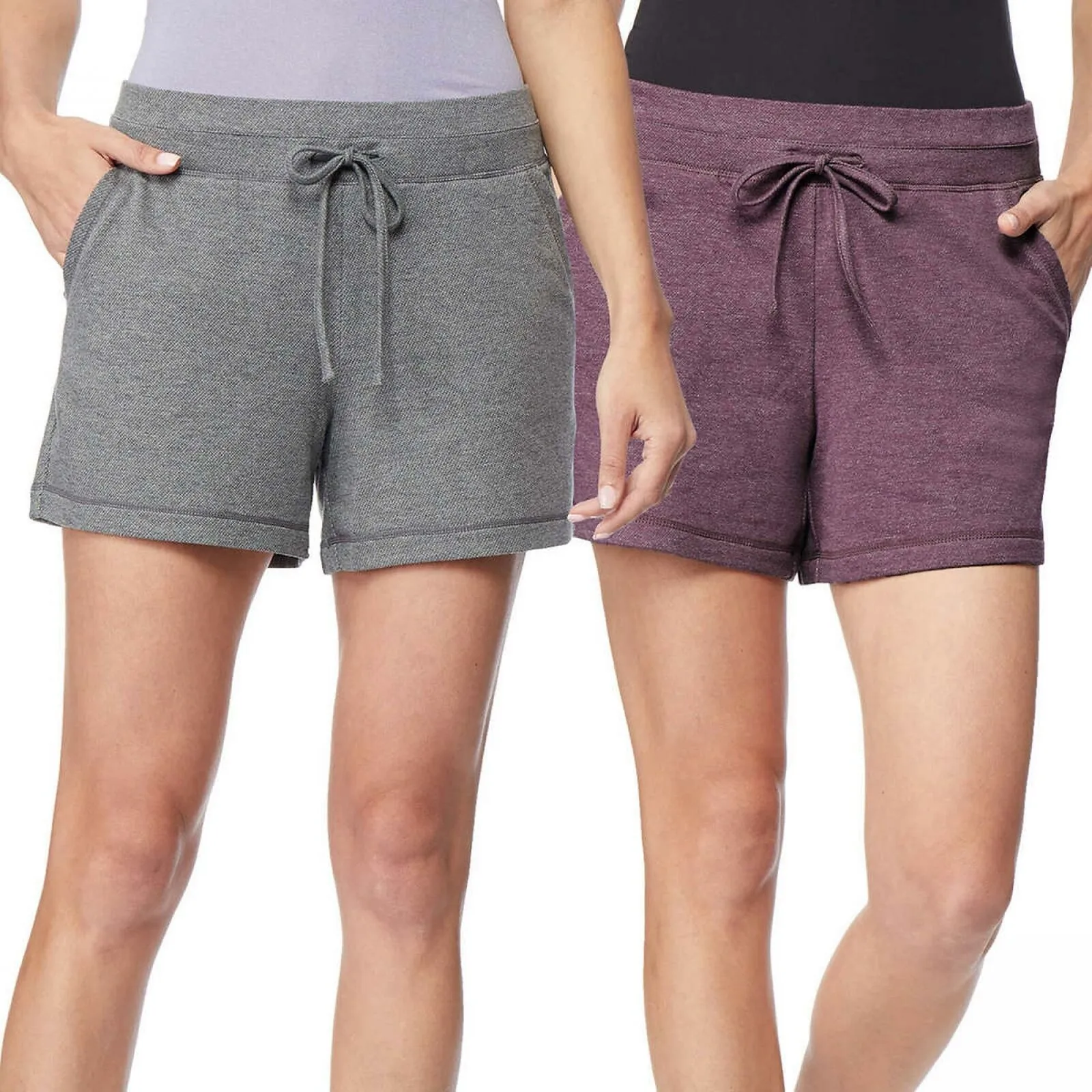 NWT 32 Degrees Cool Women s 2 Pack Pull-On French Terry Shorts. 1369424 S