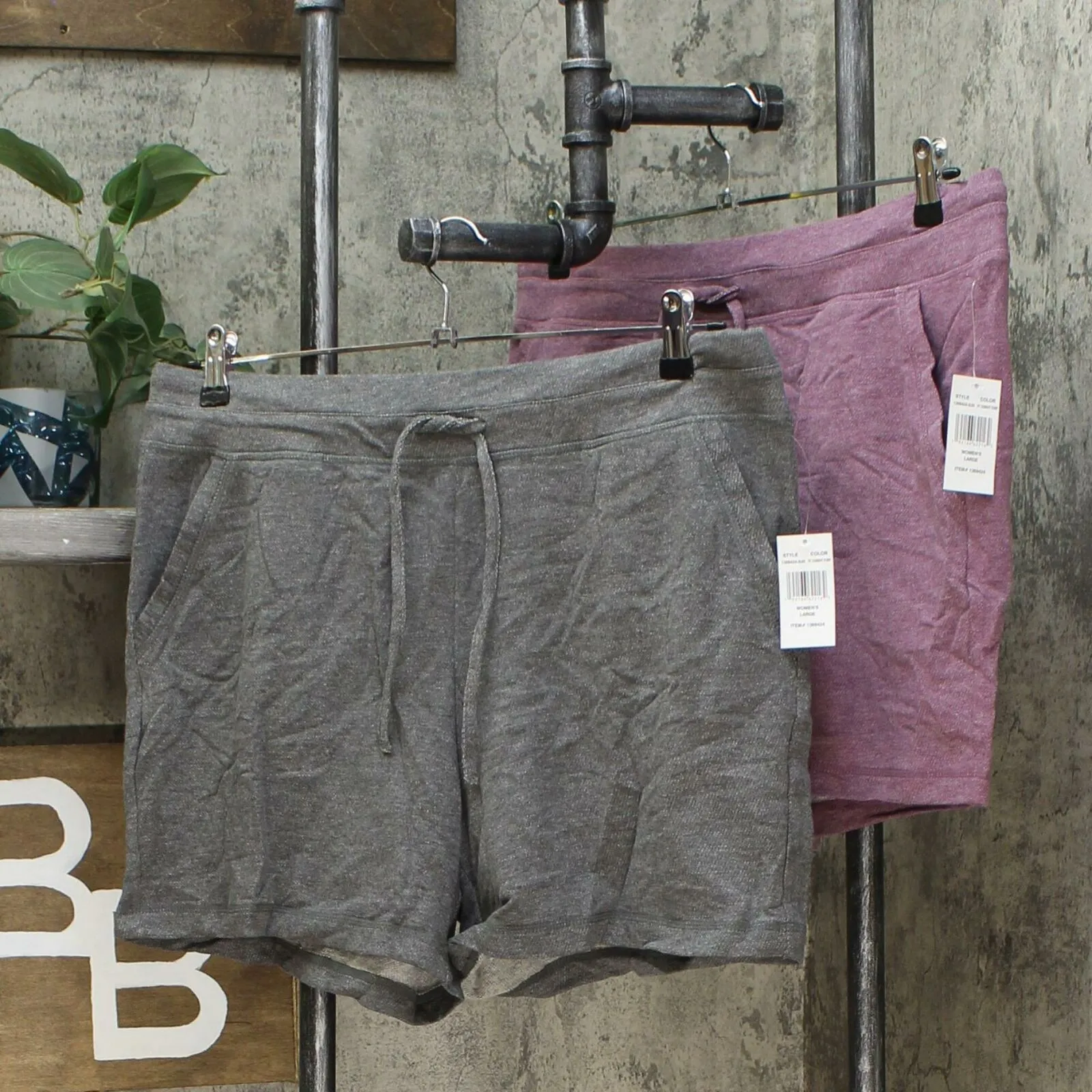 NWT 32 Degrees Cool Women s 2 Pack Pull-On French Terry Shorts. 1369424 S