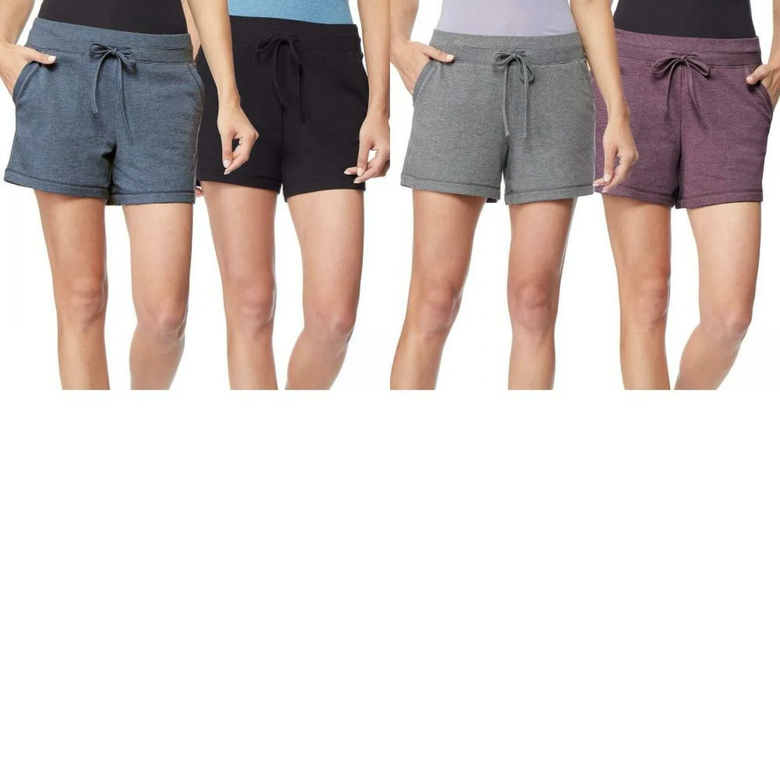 NWT 32 Degrees Cool Women s 2 Pack Pull-On French Terry Shorts. 1369424 S