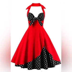 NWT Women Vintage 1950s Swing Dress