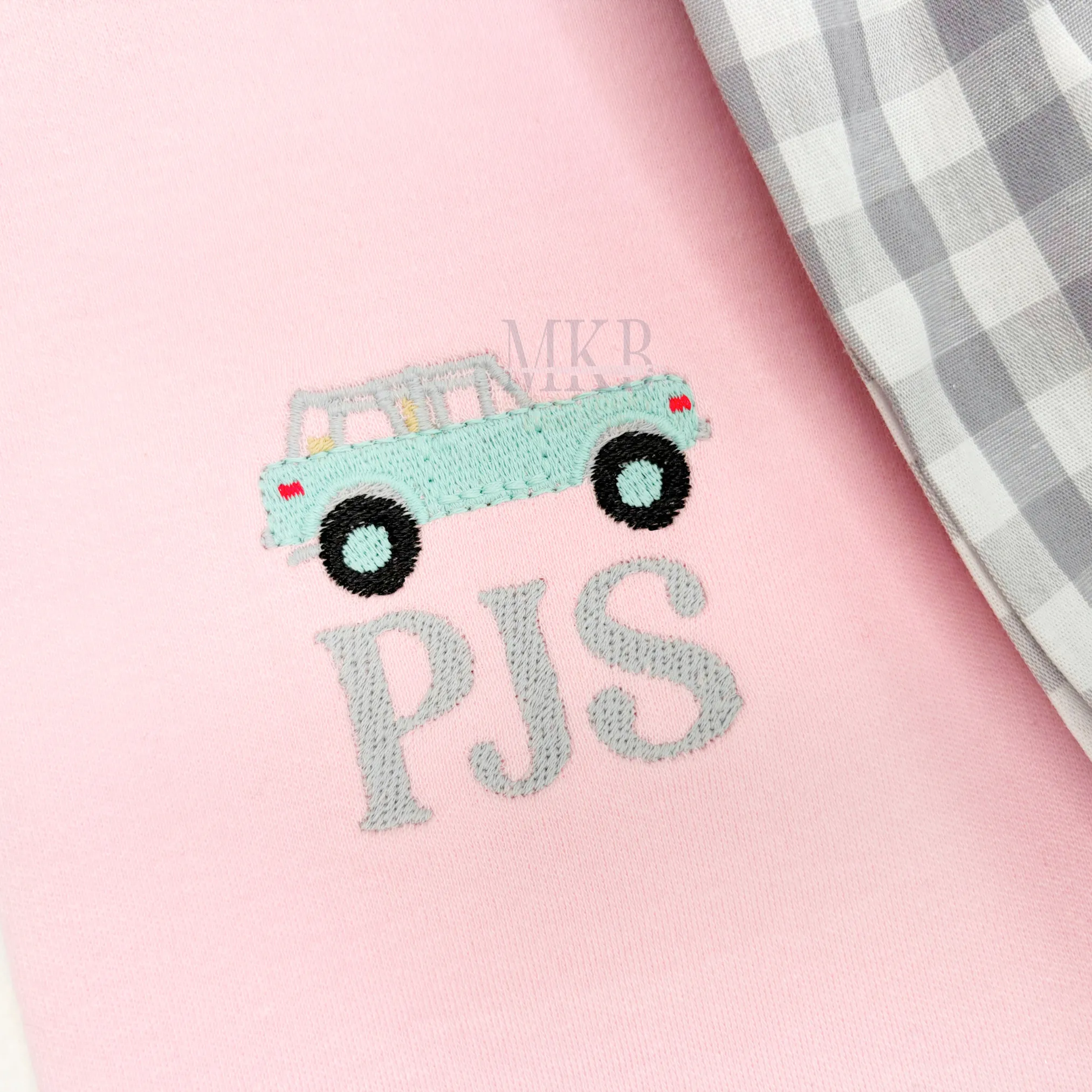 Off Road Vintage 4x4 Truck Mini Fill Stitch