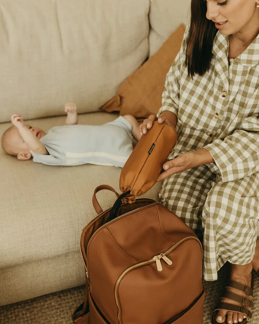 OiOi Mulitasker Nappy Backpack - Chestnut