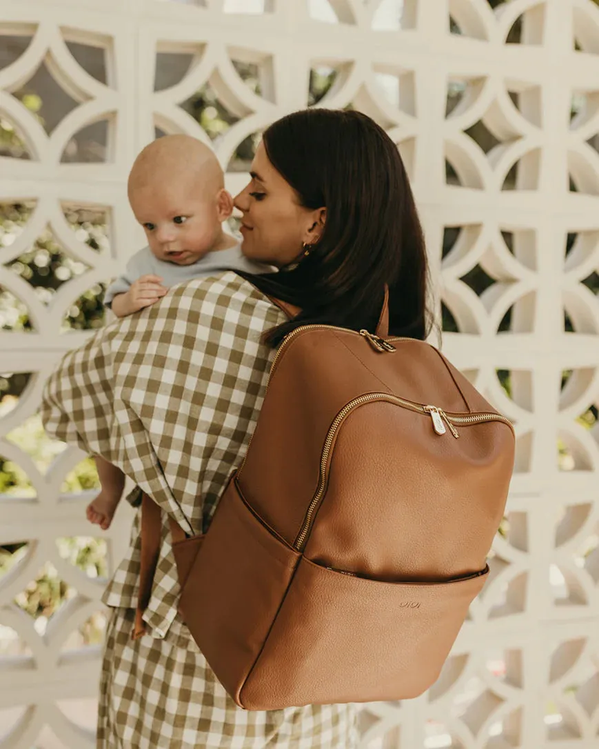 OiOi Mulitasker Nappy Backpack - Chestnut