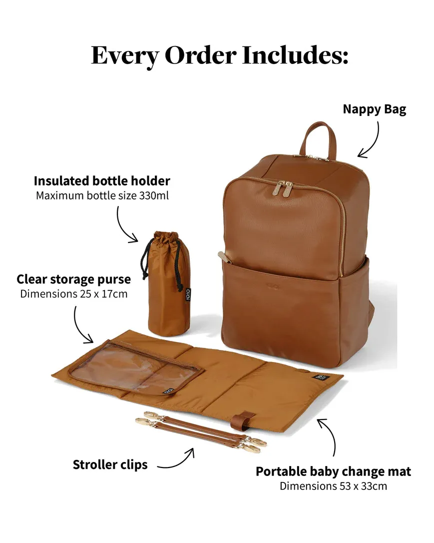 OiOi Mulitasker Nappy Backpack - Chestnut