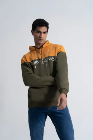 Olive & Mustard Graphic Hoodie