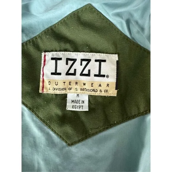 Olive Green Izzi by Rothchilds Quilted Lagenlook Jacket Size Medium