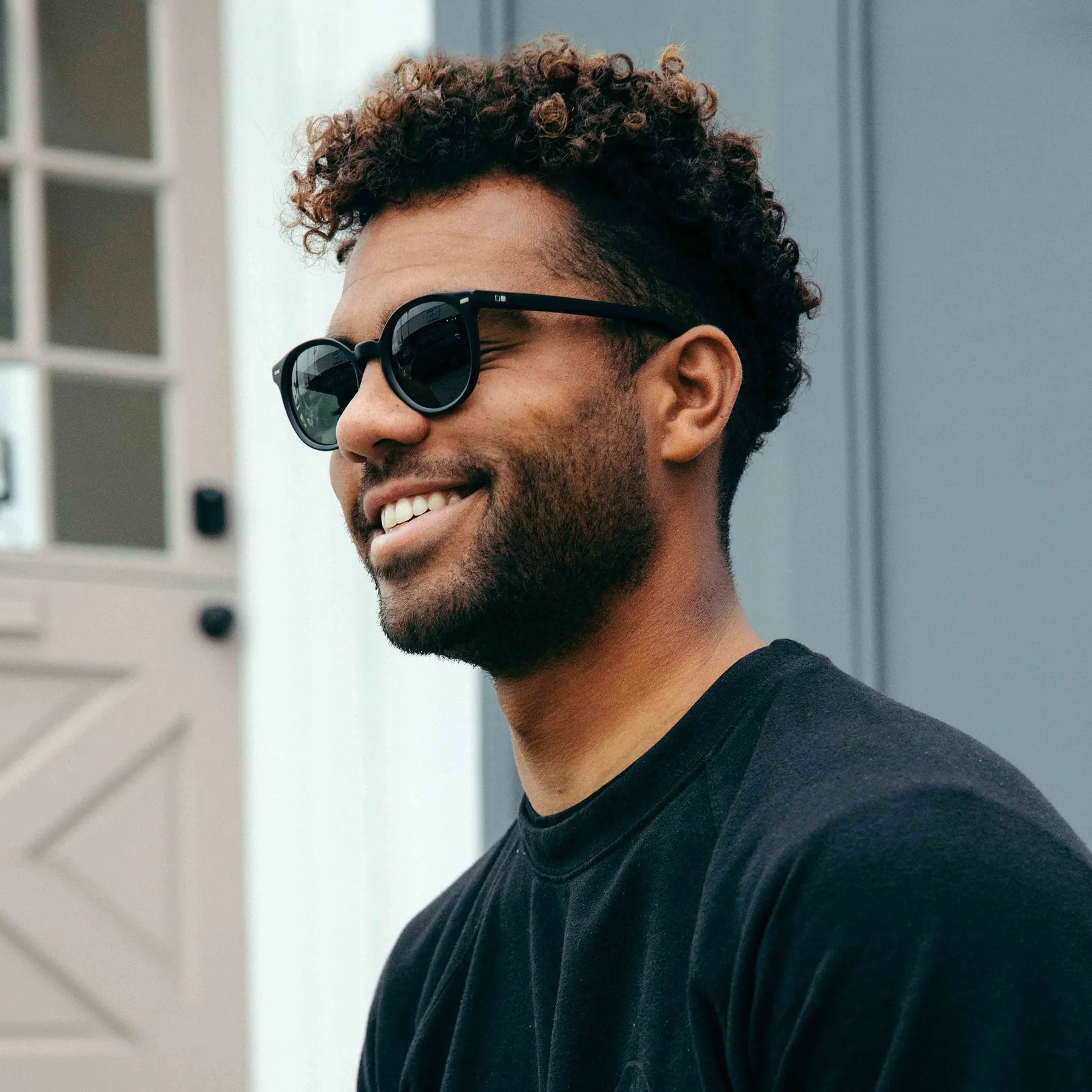 OMAR VINTAGE - Eco Matte Black / Brown