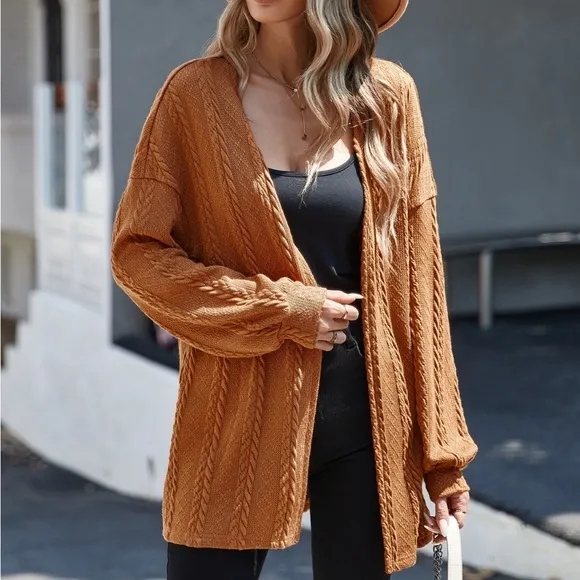 Open front cardigan Caramel