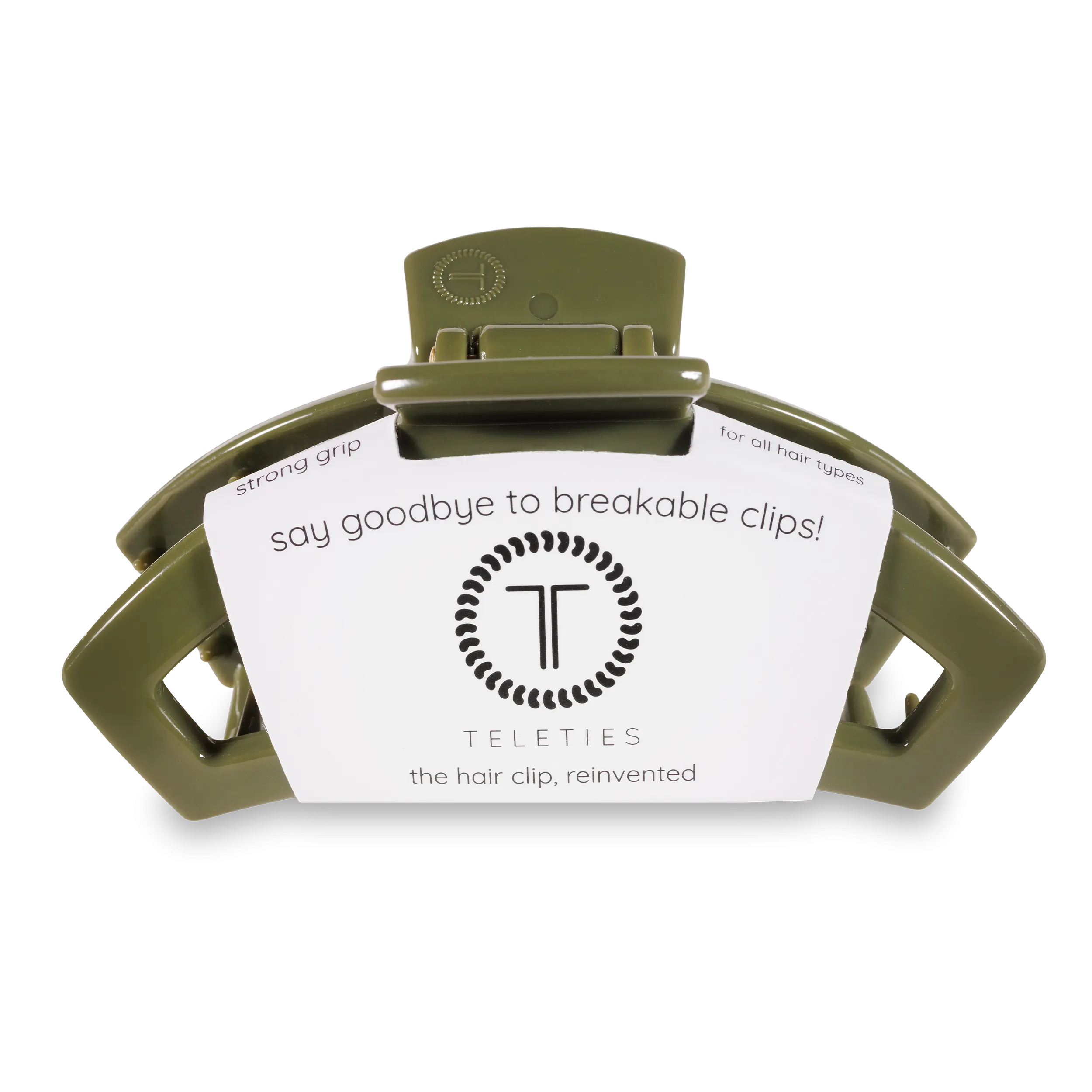 Open Hair Clip | Large | Olive