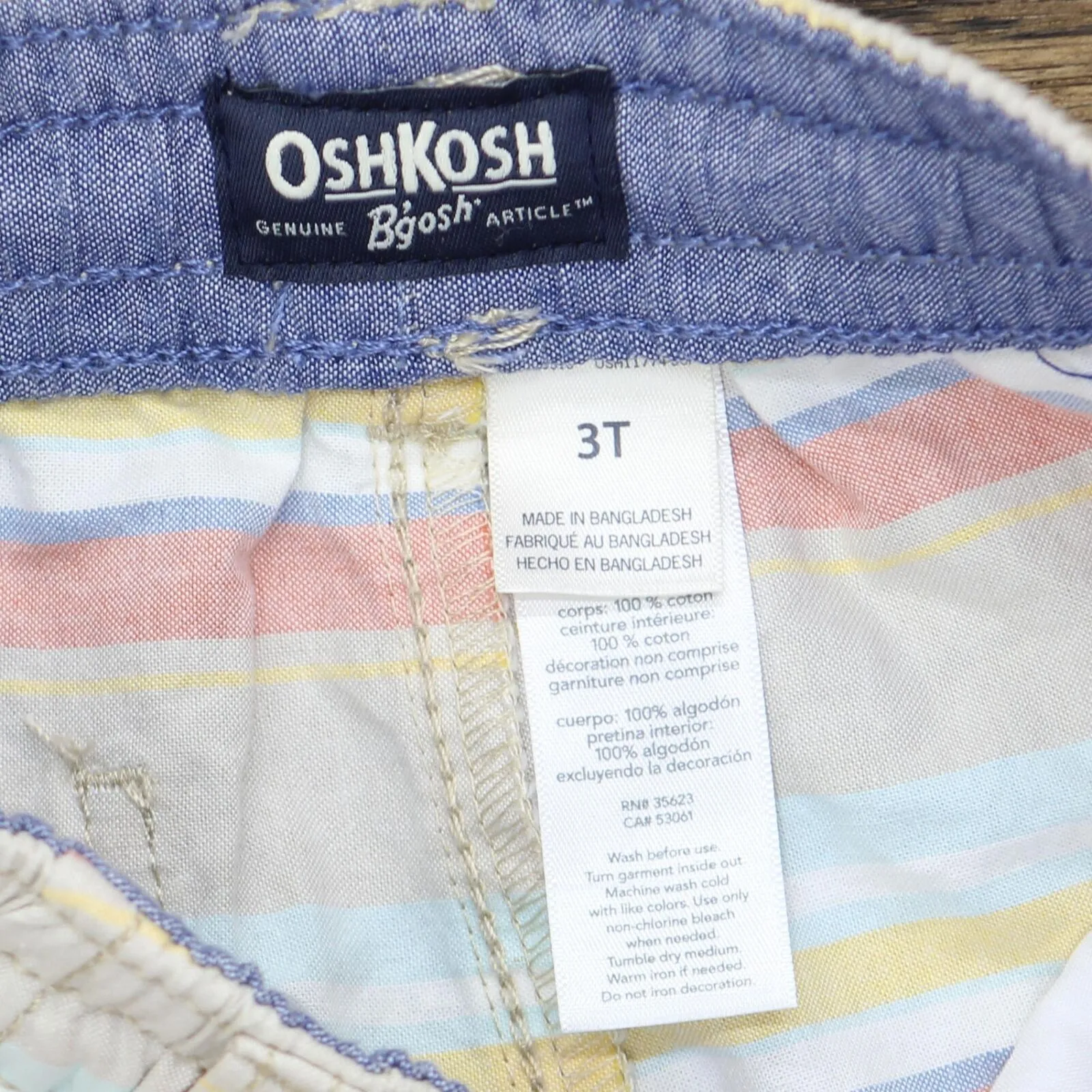 Oshkosh B'gosh Toddler Boys' Striped Woven Pull-On Shorts