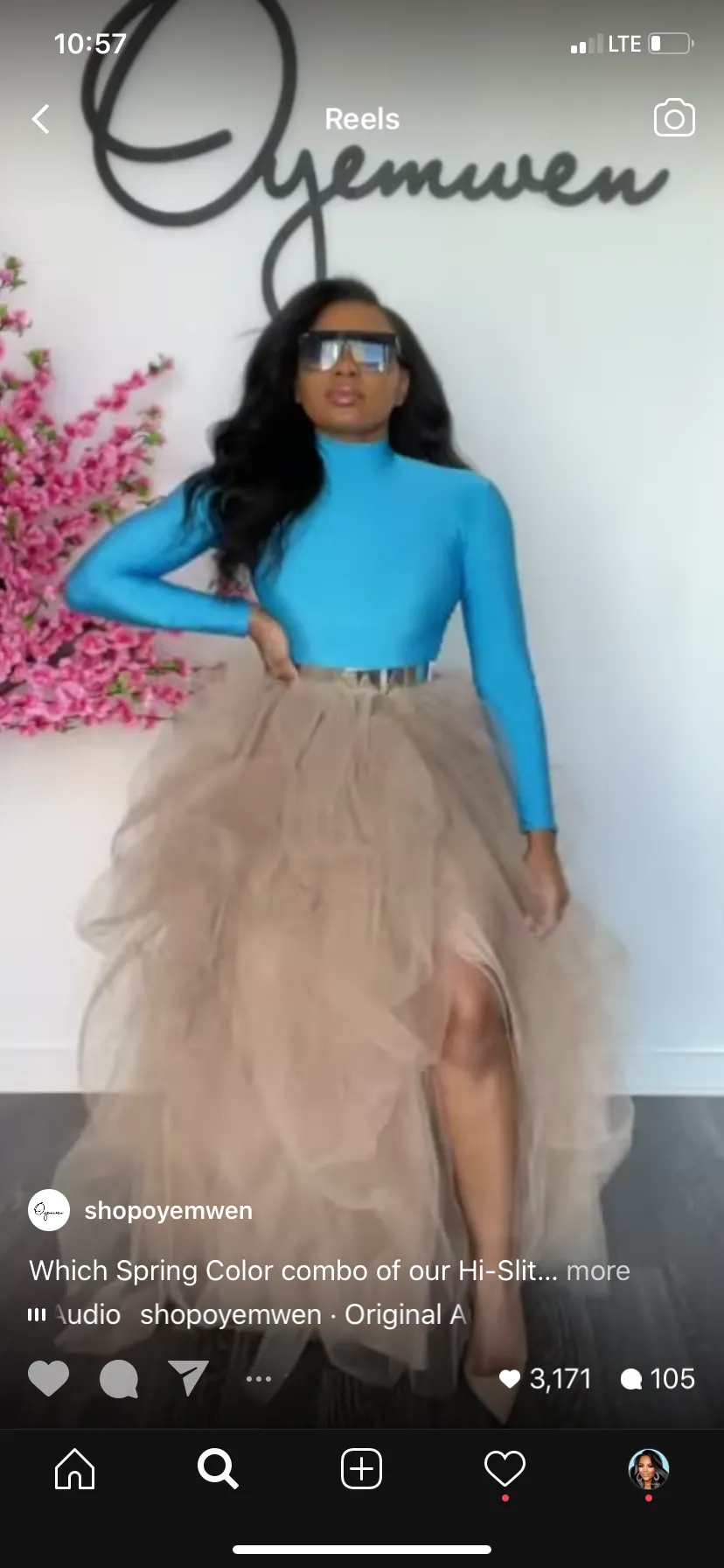 Oyemwen Long Sleeve Stretch Top (Various Colors Available)