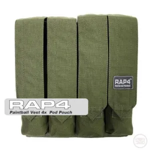 Paintball Vest 4x Pod Pouch (Back)