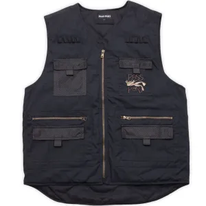 Pass~Port Frog Lure Ripstop Fishing Vest Black