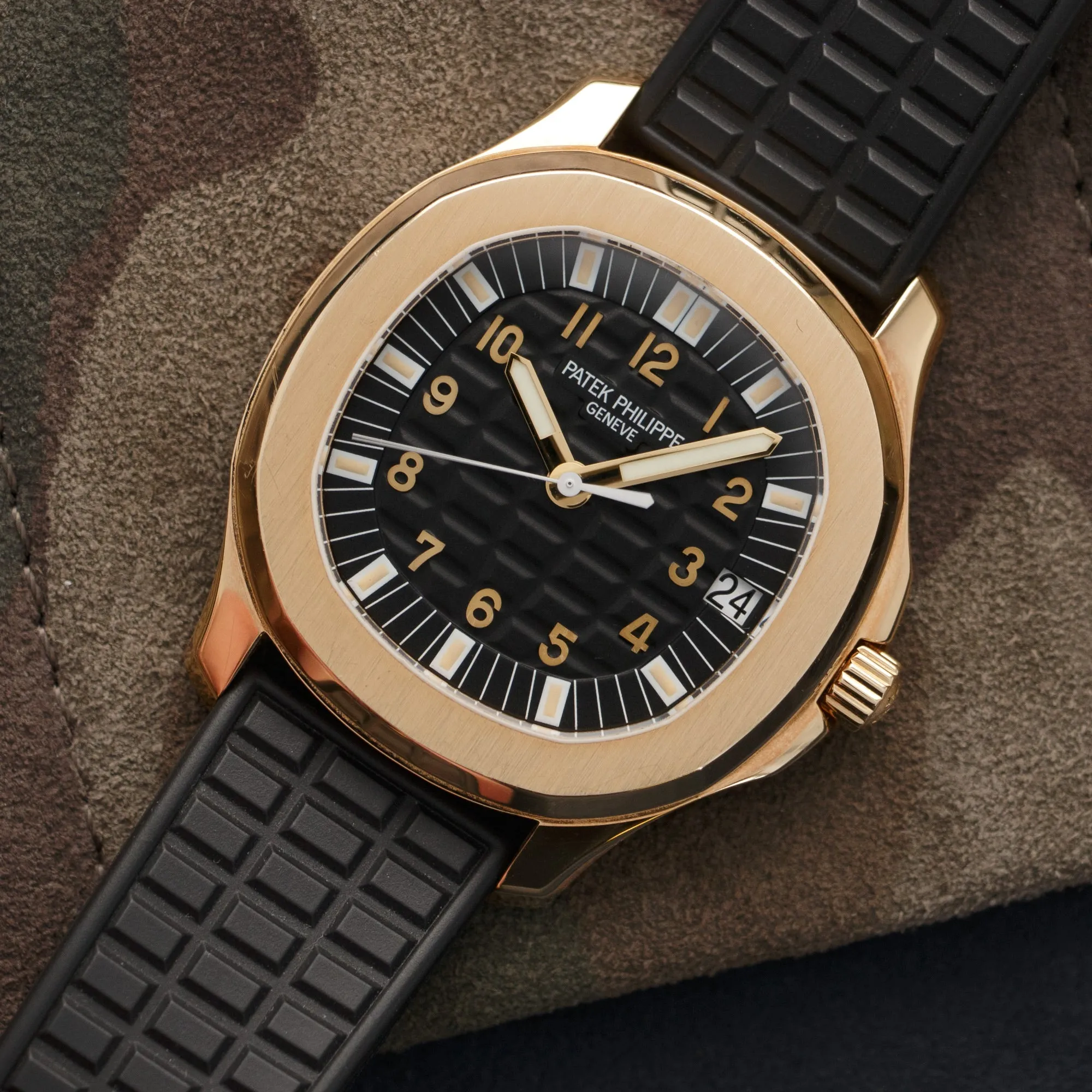 Patek Philippe Yellow Gold Jumbo Aquanaut Watch Ref. 5065