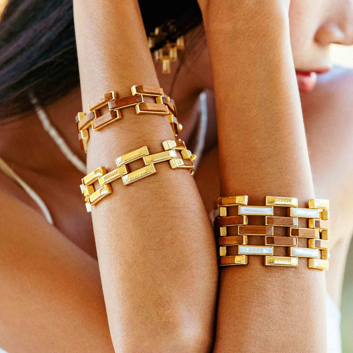 Pathway Link Gold Bracelet