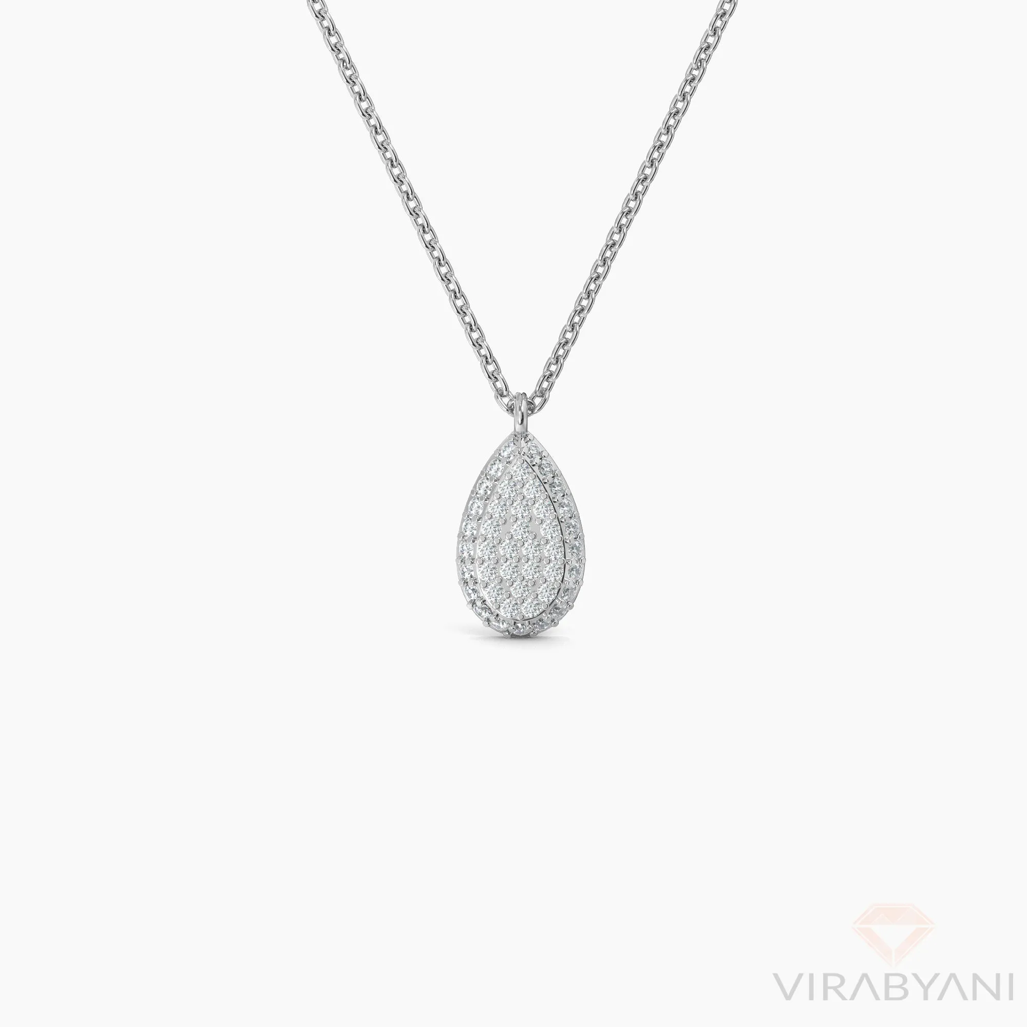 Pear Shaped AMoré Pavé Necklace With 0.35 ct. Diamonds
