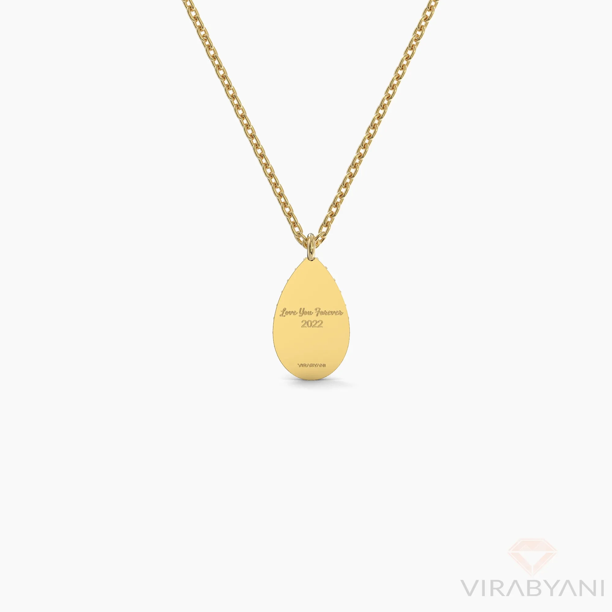 Pear Shaped AMoré Pavé Necklace With 0.35 ct. Diamonds